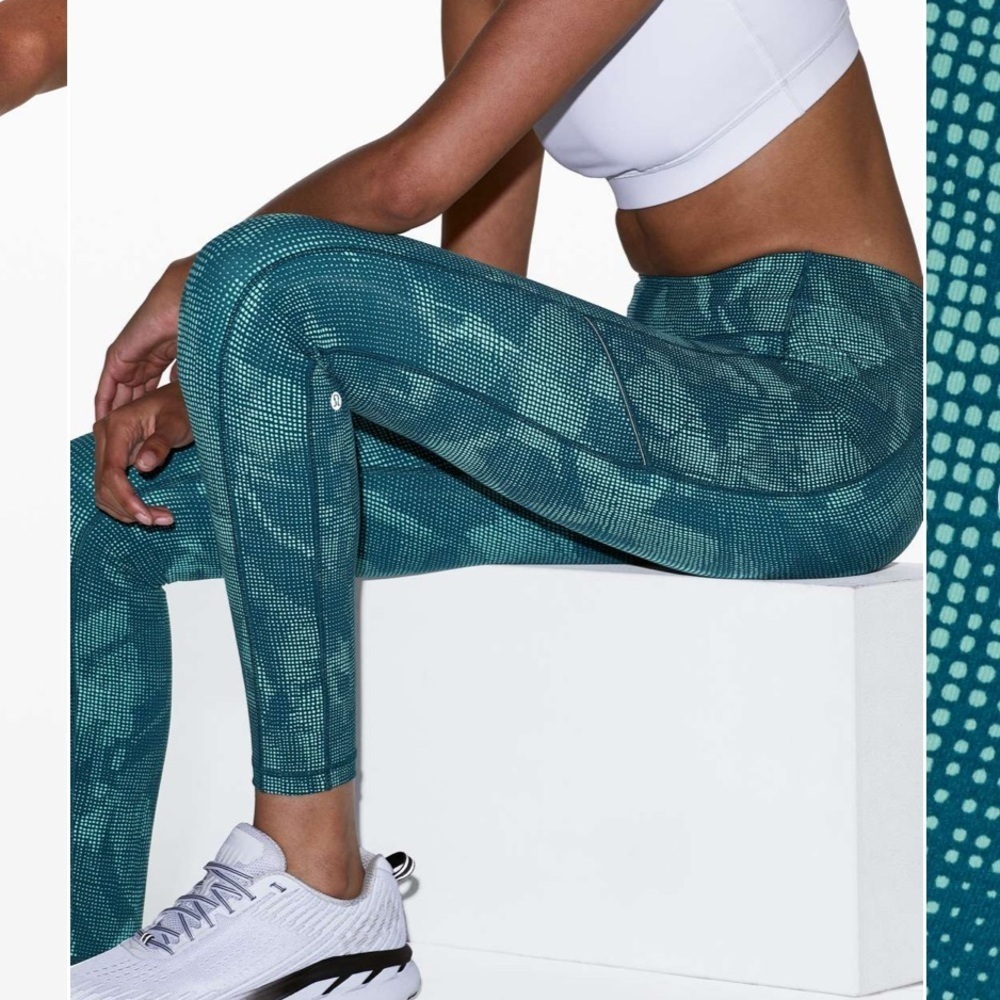 Lululemon Speed Up Tight 28" Illusion Tidal Teal Bermuda Teal - Picture 12 of 13